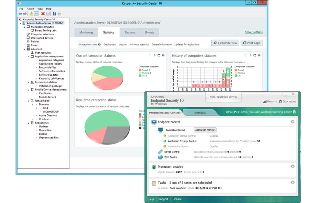 Как отключить kaspersky endpoint security